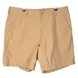 Columbia Shorts Mens 36W Inseam 8" Tan Outdoor Hiking Fishing Casual Lightweight